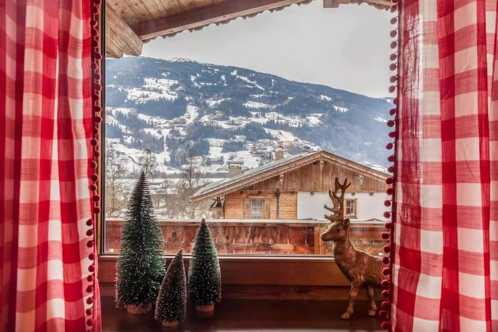 Ferienwohnung Gamsbock Panorama View Balkon, Gartensauna, Garten, Grillplatz Stumm Eksteriør billede